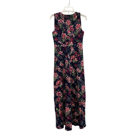 Lands' End Dresses & Skirts - Lands' End Women's Pink and Blue Dress Floral Sleeveless Maxi Dress Sz S